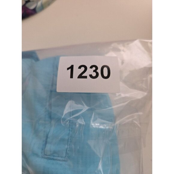 Habit UPF 40+ Fishing Shirt  Medium Blue Vented Short Sleeve Button Down - Picture 6 of 6